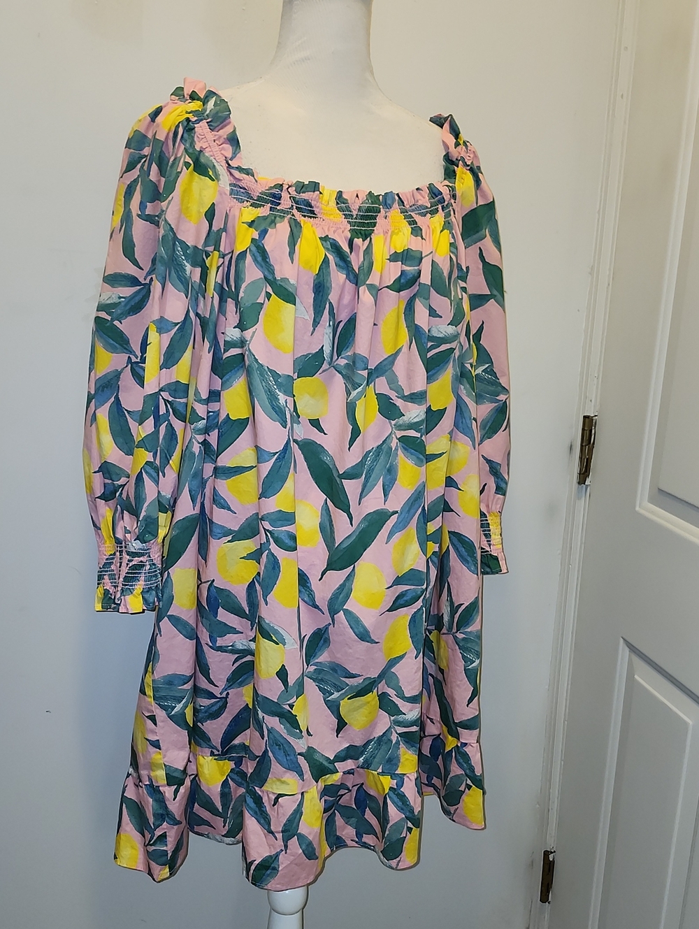 Show Me Your Mumu Delight Dress Plus Size - Pink Lemon Tart - Size 2X - Picture 3 of 8